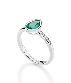 SILVER 925 PRECIOUS BOND SKINNY RING