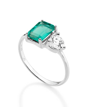 SILVER 925 DOUBLE LIGHT SKINNY RING