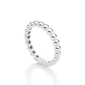 SILVER 925 MUSE BEADED RING