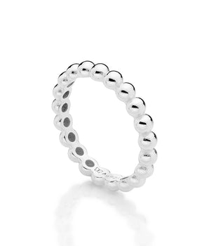 SILVER 925 MUSE BEADED RING