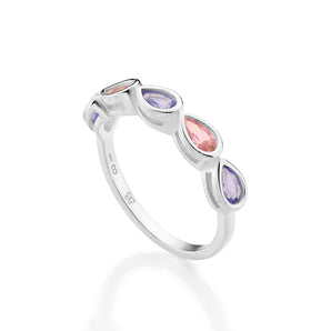 SILVER SOFT DEVOTION SKINNY RING