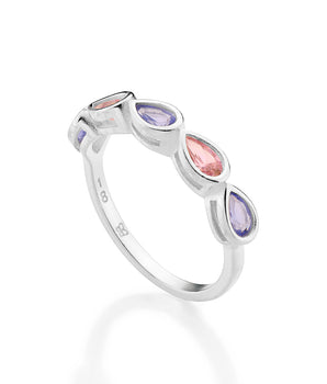 SILVER SOFT DEVOTION SKINNY RING