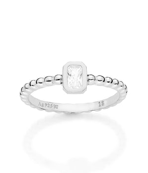 SILVER RADIANT SOUL SOLITAIRE RING