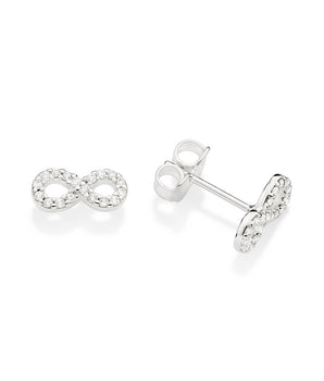 SILVER 925 FOREVER STUD EARRINGS