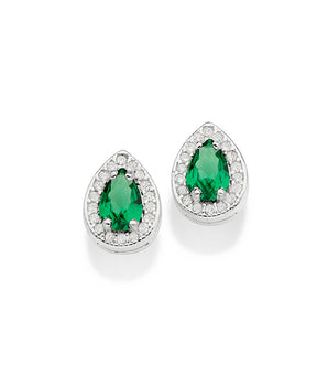 SILVER 925 DROPLET STUD EARRINGS