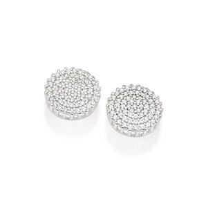 SILVER 925 BUTTON EARRINGS