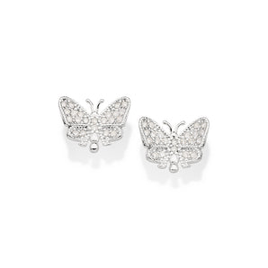 SILVER 925 BUTTERFLY STUD EARRINGS