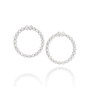 SILVER EARRING WITH ZIRCONIA