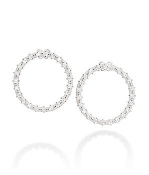 SILVER EARRING WITH ZIRCONIA