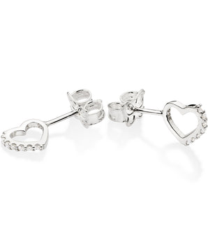 SILVER 925 MINI HEART STUD EARRINGS