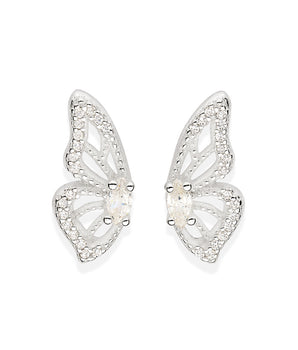 SILVER 925 BUTTERFLY WINGS EARRINGS