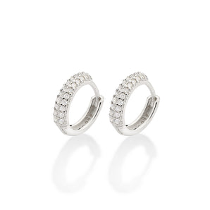 SILVER EARRING WITH ZIRCONIA