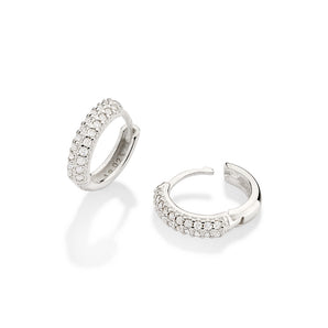 SILVER EARRING WITH ZIRCONIA