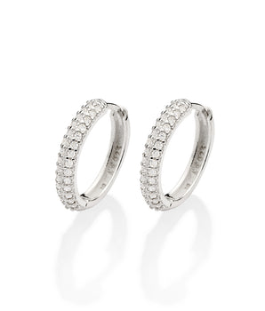 SILVER EARRING WITH ZIRCONIA