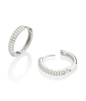 SILVER EARRING WITH ZIRCONIA