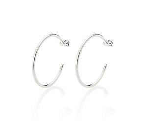 SILVER 925 EVERYDAY HOOP EARRINGS