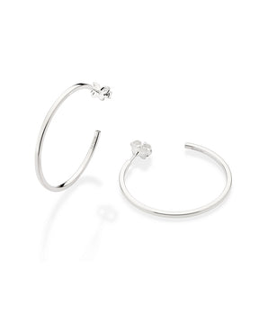 SILVER 925 EVERYDAY HOOP EARRINGS