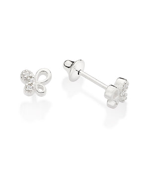 SILVER 925 BUTTERFLY STUD EARRINGS