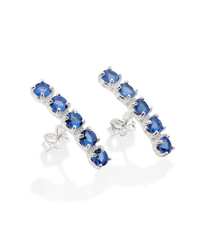 SILVER 925 BLUE HOLIDAYS EAR CUFF