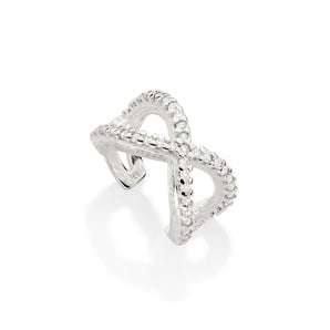 SILVER 925 RECTANGLE HOOP EARRINGS
