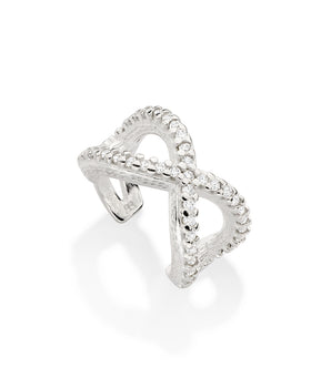 SILVER 925 RECTANGLE HOOP EARRINGS