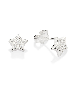 SILVER 925 STAR STUD EARRINGS