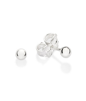 SILVER 925 SPHERE BABY STUD EARRINGS