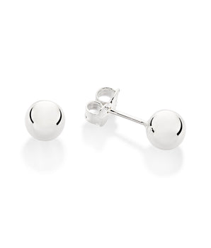 SILVER 925 SPHERE LARGE STUD EARRINGS