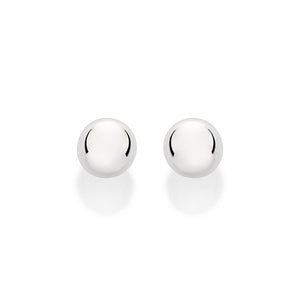 SILVER 925 SPHERE LARGE STUD EARRINGS