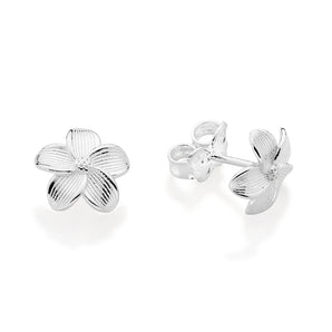 SILVER 925 FLOWER STUD EARRINGS