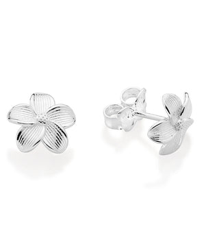 SILVER 925 FLOWER STUD EARRINGS