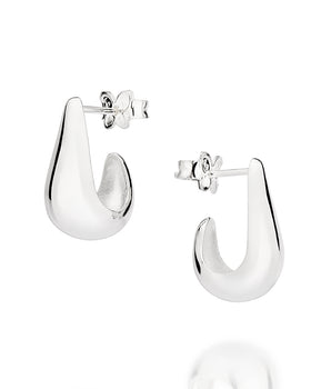 SILVER 925 SMALL DROPLET EARRINGS