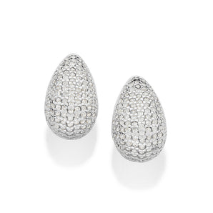 SILVER 925 STUDDED DROP EARRINGS