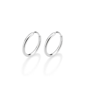SILVER 925 EVERYDAY HOOP EARRINGS