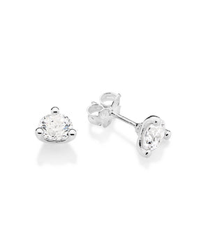 SILVER 925 SUMMER TRIANGLE STUD EARRINGS