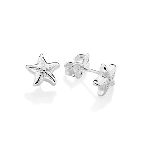 SILVER 925 STARFISH STUD EARRINGS