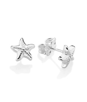 SILVER 925 STARFISH STUD EARRINGS