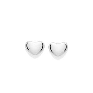SILVER 925 HEART ESSENCE STUD EARRINGS