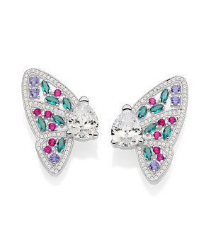 SILVER 925 MAJESTIC BUTTERFLY EARRINGS