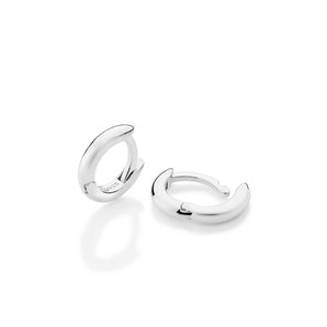 SILVER 925 SMALL TRADITIONAL HUGGIE EARRINGS