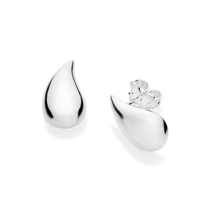 SILVER 925 BOLD DROPLET EARRINGS