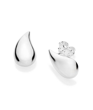 SILVER 925 BOLD DROPLET EARRINGS