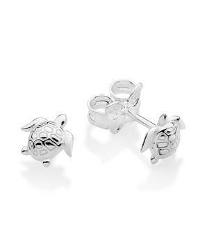 SILVER 925 TURTLE STUD EARRINGS