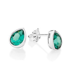 SILVER 925 PRECIOUS BOND STUD EARRINGS