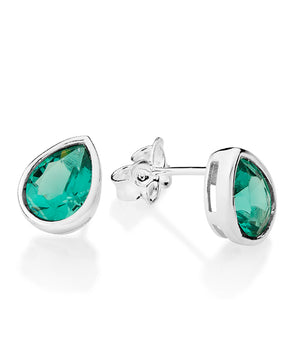 SILVER 925 PRECIOUS BOND STUD EARRINGS