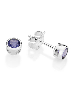 SILVER 925 TIMELESS LOVE MINI STUD EARRINGS