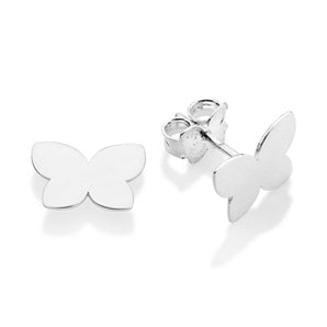 SILVER 925 EVERYDAY BUTTERFLY STUD EARRINGS