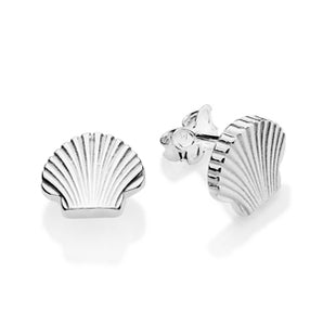 SILVER 925 SEASHELL STUD EARRINGS