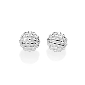 SILVER MUSE BEADED STUD EARRINGS