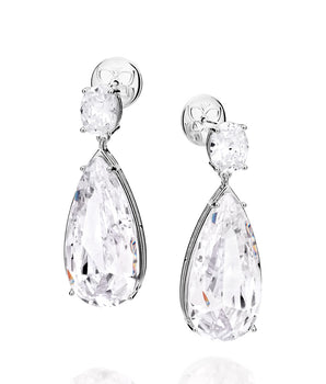 SILVER 925 AMORE CASCADE MAXI EARRINGS